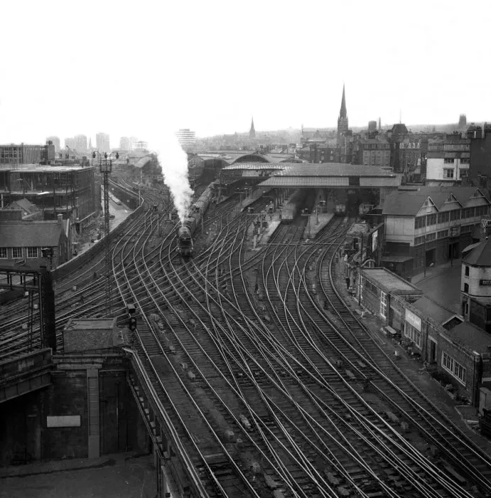 Framed Print : One the 1st May 1968 the Flying Scotsman thundered into the Central Station Framed Print : One the 1st May 1968 the Flying Scotsman thundered into the Central Station