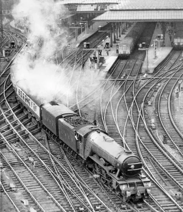 Framed Print : One the 1st May 1968 the Flying Scotsman thundered into the Central Station Framed Print : One the 1st May 1968 the Flying Scotsman thundered into the Central Station