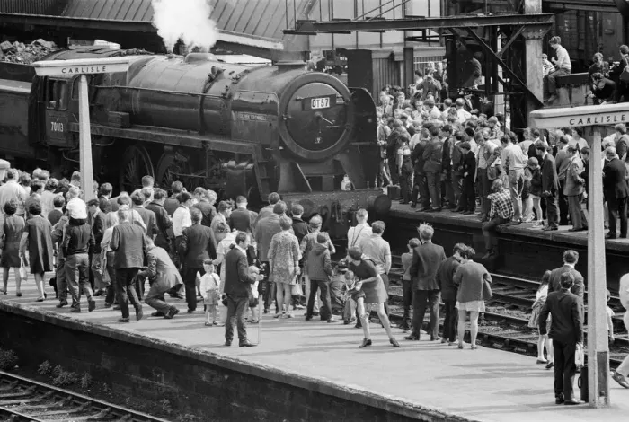 Framed Print : The 1T57 Fifteen Guinea Special, the last main-line passenger train to be