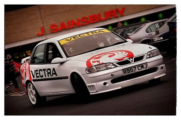 2. 5 V6 Vauxhall Vectra Challenge Race car February 1999 is taken shopping to Sainsburys
