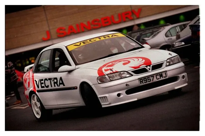 Framed Print : 2. 5 V6 Vauxhall Vectra Challenge Race car February 1999 is taken shopping to Sainsburys Framed Print : 2. 5 V6 Vauxhall Vectra Challenge Race car February 1999 is taken shopping to Sainsburys
