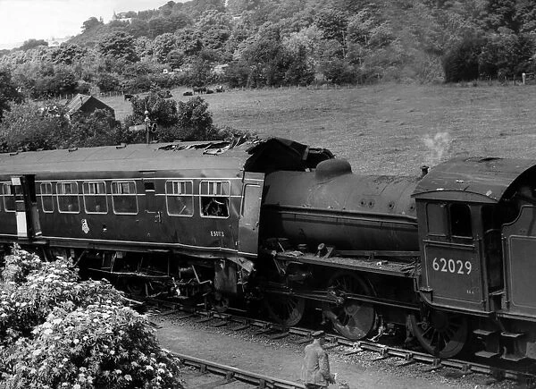 More than 200 passengers had a narrow escape at Hexham Station on 1st July 1957