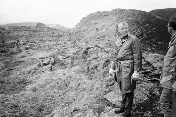 Framed Print : 21 NASA Astronauts have just spend a week in Iceland, making a study of the Geology of Framed Print : 21 NASA Astronauts have just spend a week in Iceland, making a study of the Geology of