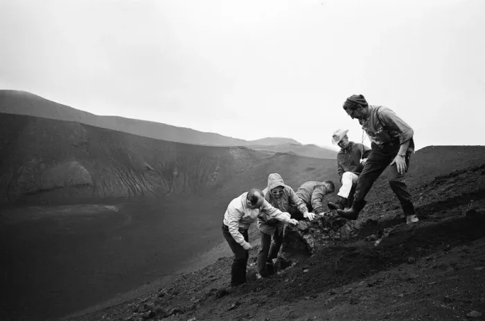 Framed Print : 21 NASA Astronauts have just spend a week in Iceland, making a study of the Geology of Framed Print : 21 NASA Astronauts have just spend a week in Iceland, making a study of the Geology of