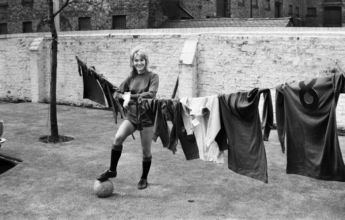 Framed Print : 22-year-old Karen Adamson, the new mascot for Leigh Borough Football Club