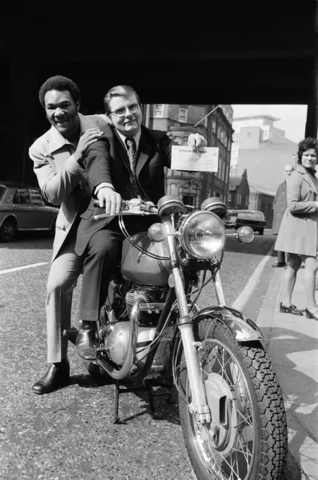 Framed Print : 24 year old bachelor Colin Carruthers from Kirkintillock, a keen motor-cycle scrambler Framed Print : 24 year old bachelor Colin Carruthers from Kirkintillock, a keen motor-cycle scrambler