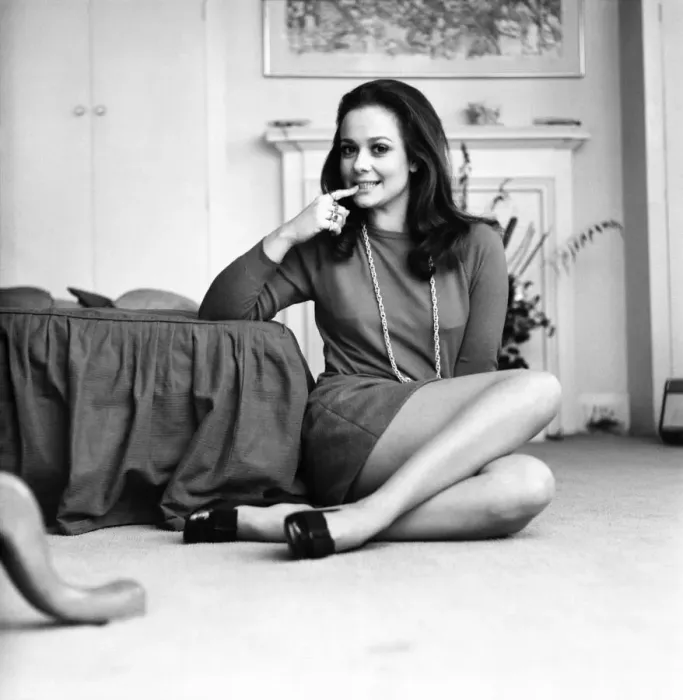 Framed Print : 28 year old Nicole Shelby, an actress who will be appearing with Benny Hill in his show