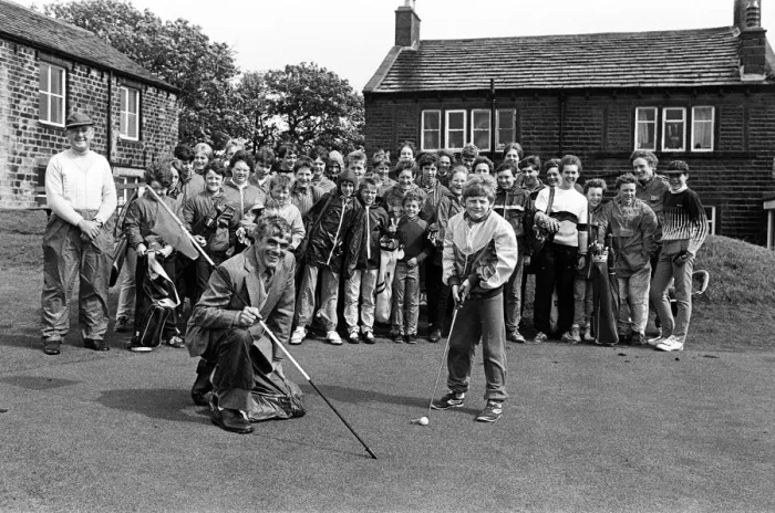 Framed Print : More than 30 young golf fanatics took part in a fun day for beginners at Marsden