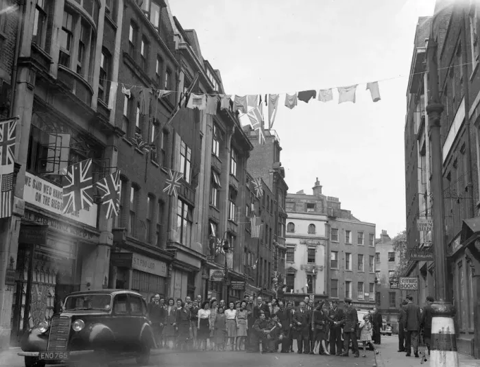 Framed Print : At 3pm on 8 May 1945, Prime Minister, Winston Churchill announced that the war in Europe Framed Print : At 3pm on 8 May 1945, Prime Minister, Winston Churchill announced that the war in Europe