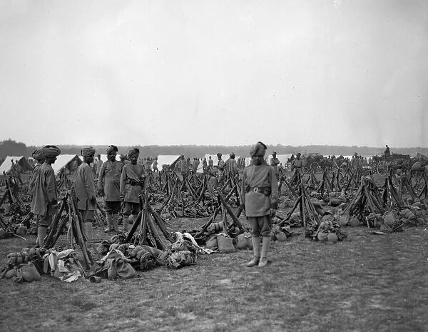 The 3rd Lahore Indian Division seen here at their camp in Orleans, France
