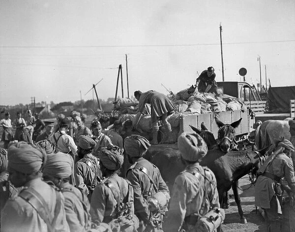 3rd Lahore Indian Division seen here at Orleans. Circa October 1914