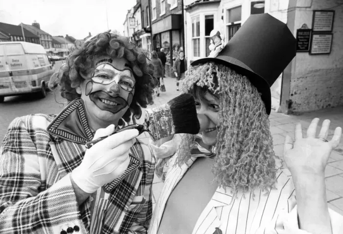 Framed Print : 40-year-old Alyn Mitchinson is taking a day off from work to raise money for Comic Relief Framed Print : 40-year-old Alyn Mitchinson is taking a day off from work to raise money for Comic Relief