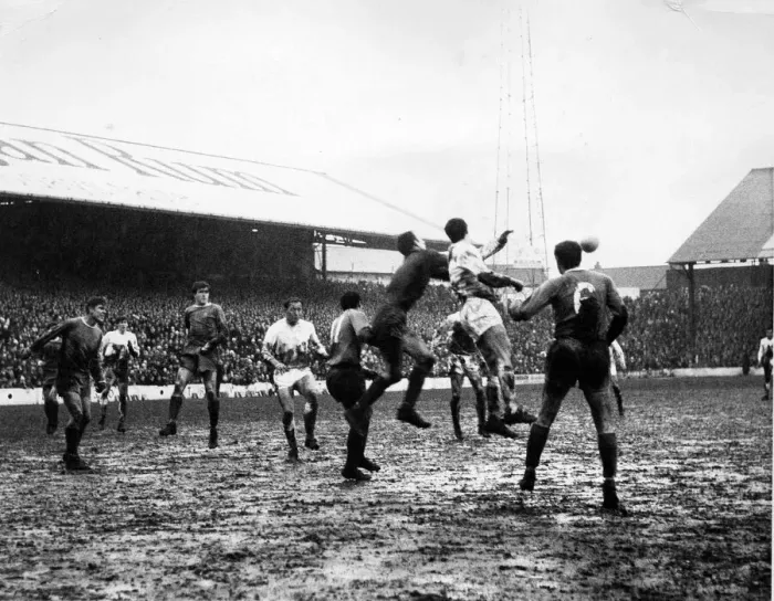 Framed Print : 4th Round - Bob Wilson, the Cardiff goalkeeper clears the ball during a last minute Man Framed Print : 4th Round - Bob Wilson, the Cardiff goalkeeper clears the ball during a last minute Man