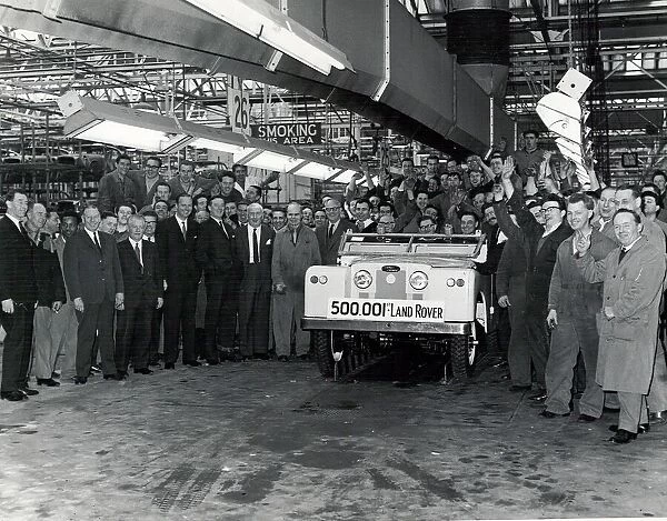 The 500, 001st Land Rover rolls off the production line 7th April 1966
