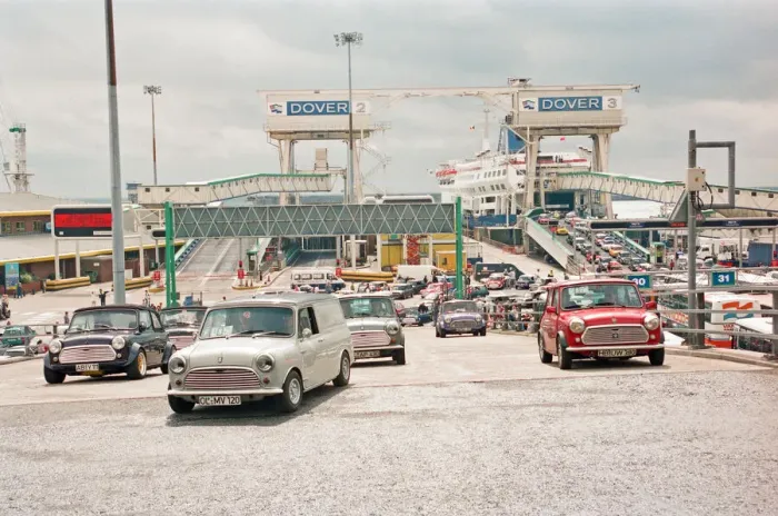 Framed Print : Over 500 European owned Minis cross the channel to attend the Mini Framed Print : Over 500 European owned Minis cross the channel to attend the Mini
