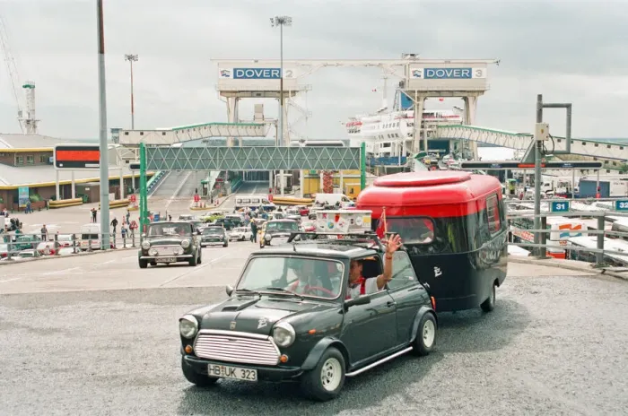 Framed Print : Over 500 European owned Minis cross the channel to attend the Mini Framed Print : Over 500 European owned Minis cross the channel to attend the Mini
