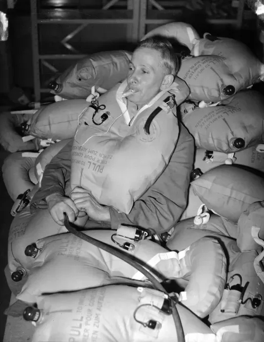Framed Print : 51 year old George May, blower-up of Frankenstein Lifebelts OPS him on his 50 Framed Print : 51 year old George May, blower-up of Frankenstein Lifebelts OPS him on his 50