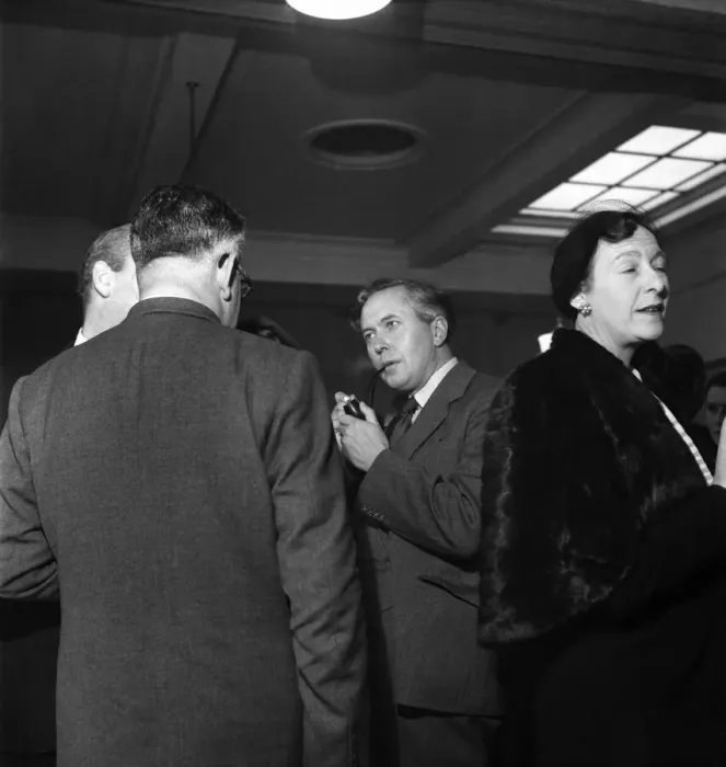 Framed Print : The 51st Labour Party Conference at Morecambe. Harold Wilson smoking his pipe Framed Print : The 51st Labour Party Conference at Morecambe. Harold Wilson smoking his pipe