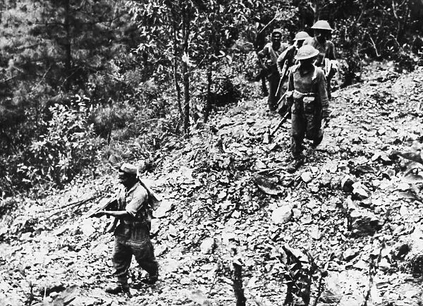 The 5th Indian Division smash Japanese bunkers at Tiddim