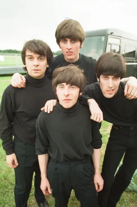 Framed Print : A 60s and 70s concert featuring look-a-like bands Beatlemania