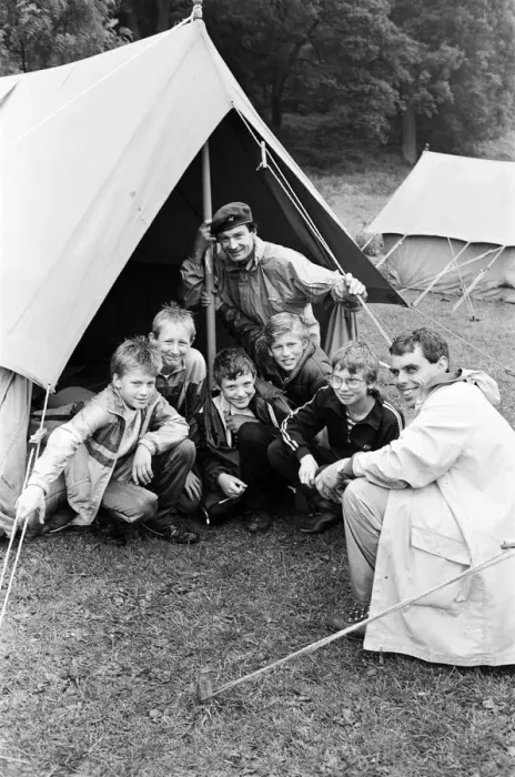 Framed Print : The 65th anniversary of scouting in the Holme Valley was celebrated at weekend camp Framed Print : The 65th anniversary of scouting in the Holme Valley was celebrated at weekend camp