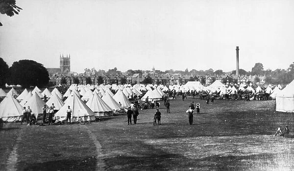 6th Cambridgeshire Rifle Volunteer Corps seen here mobilised