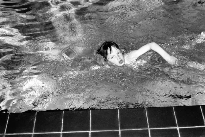 Framed Print : 7 year old Alexander Nice who is a member of the Dover Lifeguard Club
