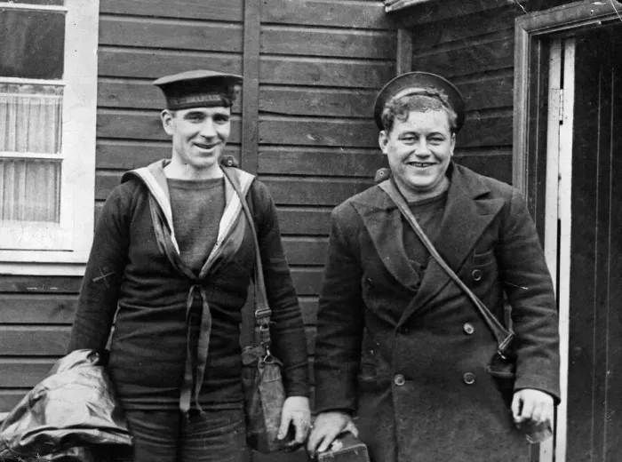 Framed Print : A. B. Brown of Grangetown, Cardiff (right) and A. B. Srodzinski, of Llanbradach Framed Print : A. B. Brown of Grangetown, Cardiff (right) and A. B. Srodzinski, of Llanbradach