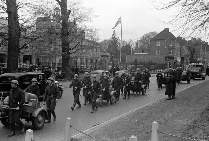 Framed Print : A. F.s on display at Esher. April 1939 Framed Print : A. F.s on display at Esher. April 1939
