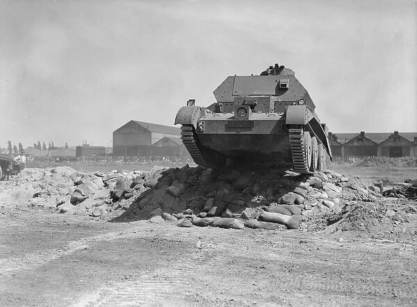 A10 Cruiser tanks straight off the production line are put through their paces at Leyland