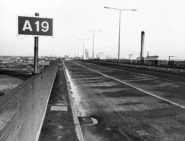 A19 Tees road. 13th January 1984