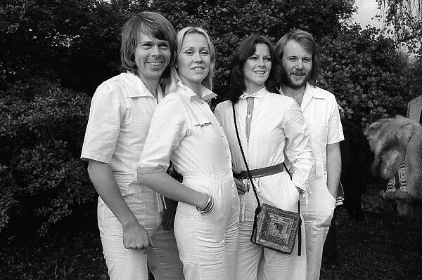 ABBA Pop group November 1976 Bjorn Ulvaeus, Agnetha Falstog