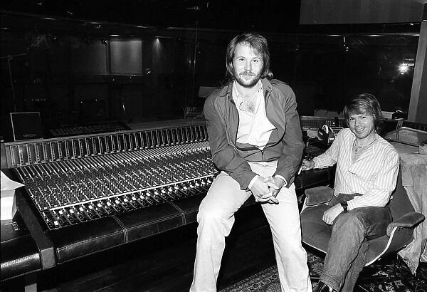 Abba Swedish Pop band April 1974 Abba in the studio 29  /  4  /  1974