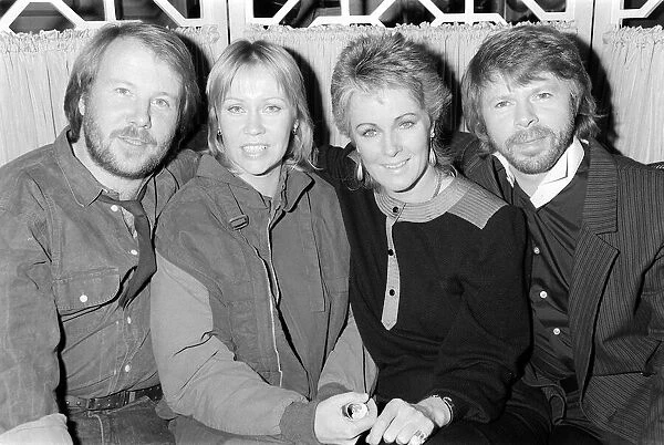 Abba Swedish Pop band November 1982 celebrating 10 years together 5  /  11  /  1982