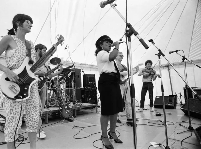 Framed Print : Abbey Park Music Festival, Leicester, Saturday 18th August 1984 Framed Print : Abbey Park Music Festival, Leicester, Saturday 18th August 1984