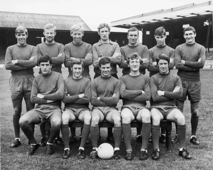 Framed Print : Abderdeen FC pose for a pre season group photograph 1969 -1970 Framed Print : Abderdeen FC pose for a pre season group photograph 1969 -1970