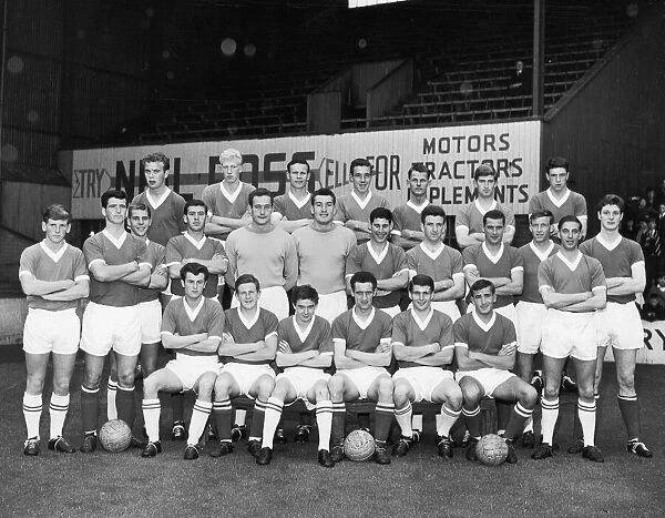 Abderdeen FC pose for a pre season group photograph 1962 -1963
