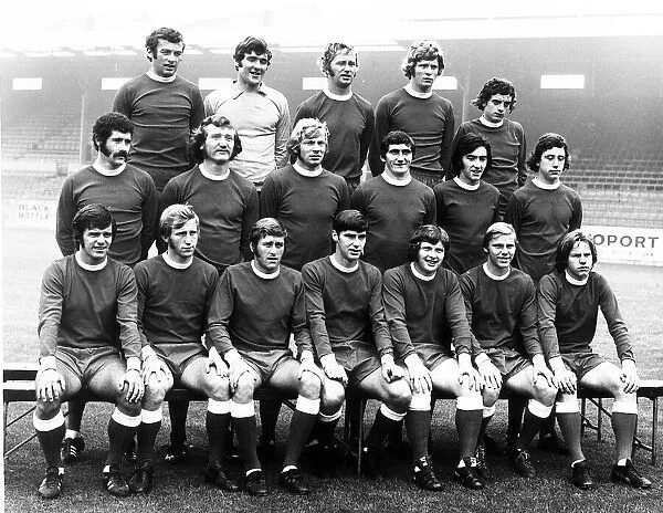 Aberdeen football players squad team photograph April 1971