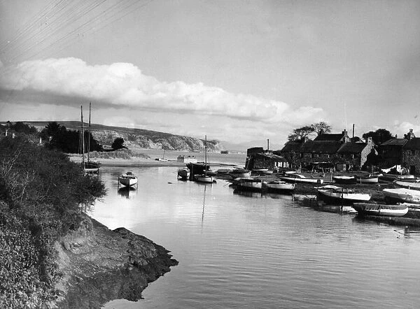 Abersoch harbour, Llanengan, Gwynedd, Wales, 11th April 1953