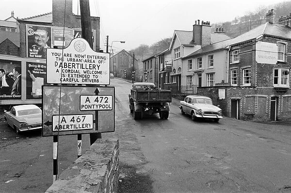 Abertillery, the largest town of the Ebbw Fach valley in what was the historic county of