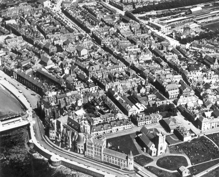 Framed Print : Aberystwyth holiday resort on the west coast of Wales July 1927 Framed Print : Aberystwyth holiday resort on the west coast of Wales July 1927