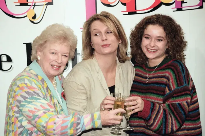 Framed Print : Absolutely Fabulous video launch, June Whitfield, Jennifer Saunders and Julia Sawalha Framed Print : Absolutely Fabulous video launch, June Whitfield, Jennifer Saunders and Julia Sawalha