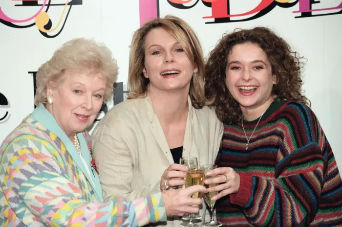Framed Print : Absolutely Fabulous video launch, June Whitfield, Jennifer Saunders and Julia Sawalha Framed Print : Absolutely Fabulous video launch, June Whitfield, Jennifer Saunders and Julia Sawalha