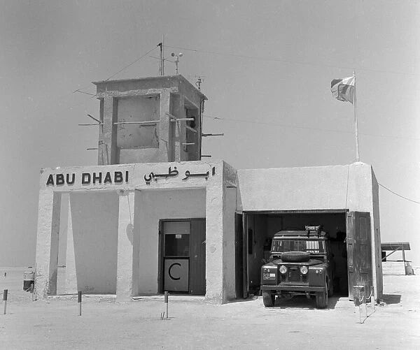 A Abu Dhabi border post manned by members of the army. July 1965
