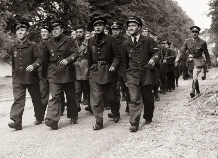 Framed Print : ABWW2 - 16 Czech pilots who escaped from France are now safely in England to carry