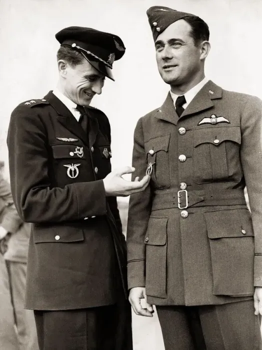Framed Print : ABWW2 - 29 Czech pilots one in his new R. A. F. uniform