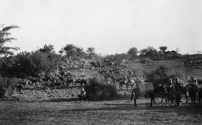 Framed Print : Abyssinian War October 1935 Italian soldiers resting before advancing on the Adowa