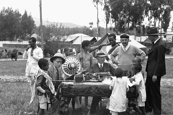Abyssinian War September 1935 Foreign correspondents reporting from Addis Ababa