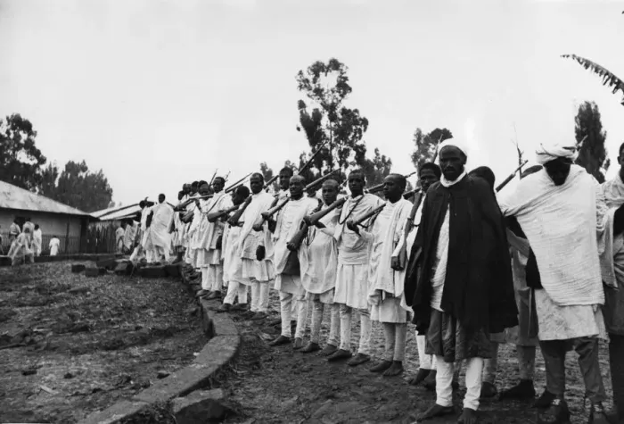 Framed Print : Abyssinian War September 1935. Tribesmen and Chieftains arriving in Addis Ababa to Framed Print : Abyssinian War September 1935. Tribesmen and Chieftains arriving in Addis Ababa to