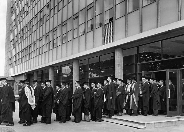 Academic procession, Lanchester College of Technology, Coventry, 13th May 1961
